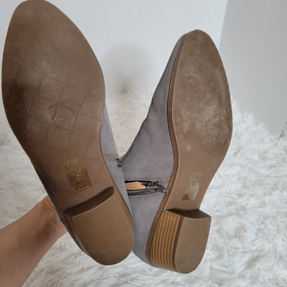 Jack Rogers Gray Kali Suede Ankle Bootie Boot - Size 9.5 - Picture 8 of 11